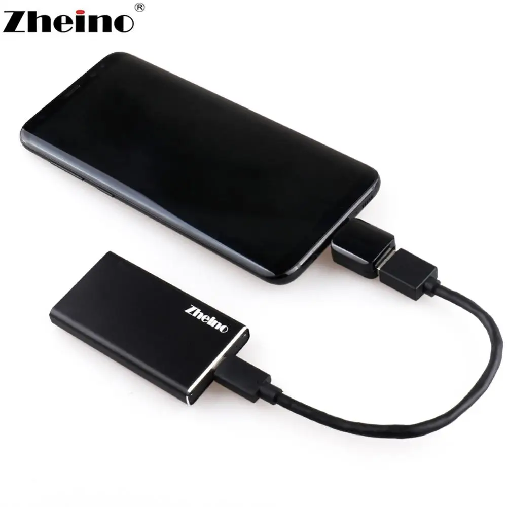Zheino USB 3 1 к mSATA SSD чехол Мини Портативный жесткий диск коробка алюминиевый внешний