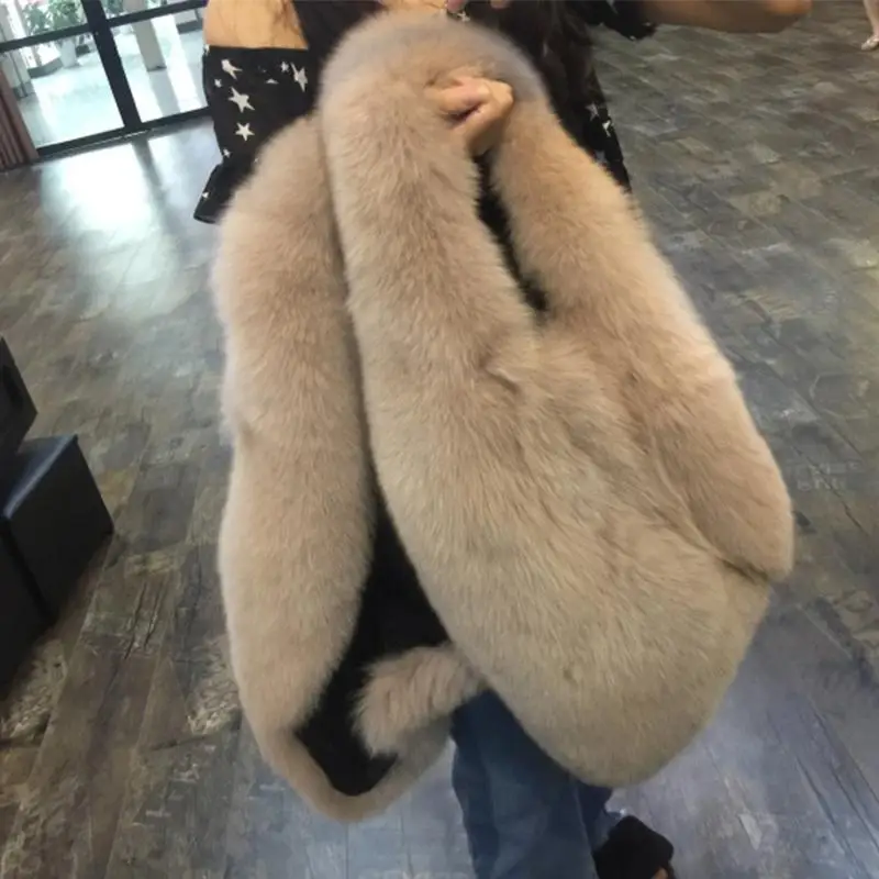 

2021 New Women Fashion Faux Fur Coat Winter Coat Female Coat Fake Fur Gilet Women's Artificial Fur Vest Jacket for Ladies Y25