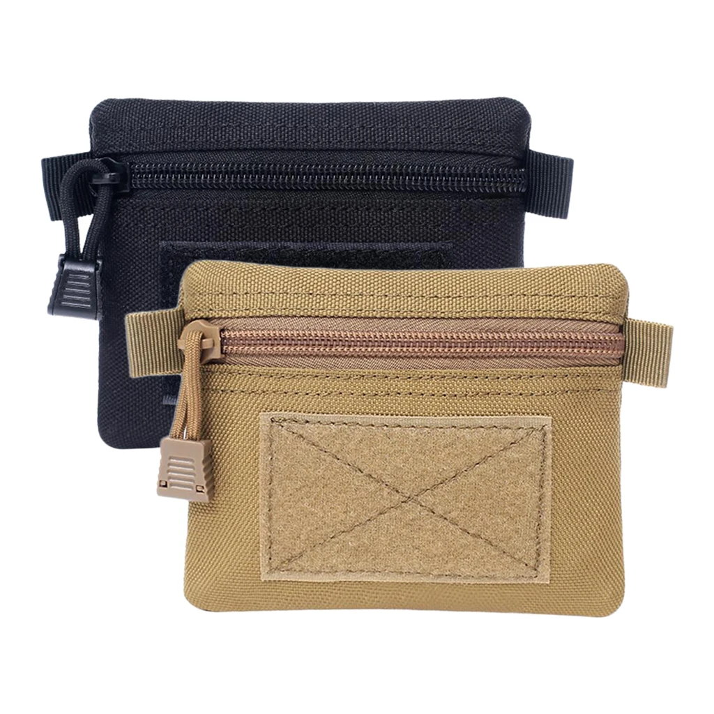 

2pcs Nylon Money Wallet Outdoor Change Purse Key Pouch Accessory Bags