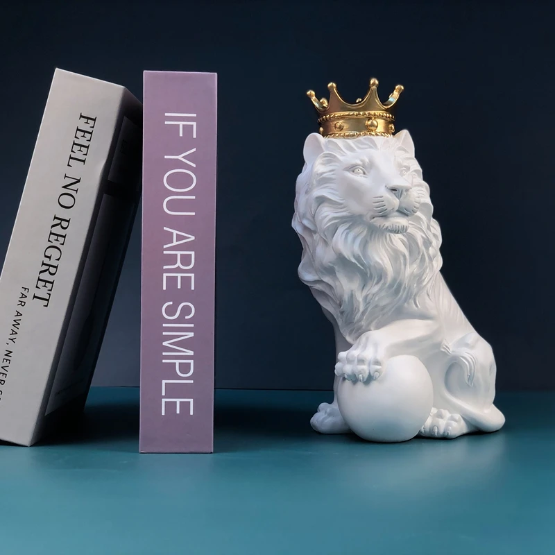 Декоративная скульптура в виде льва для гостиной офиса декор абстрактного