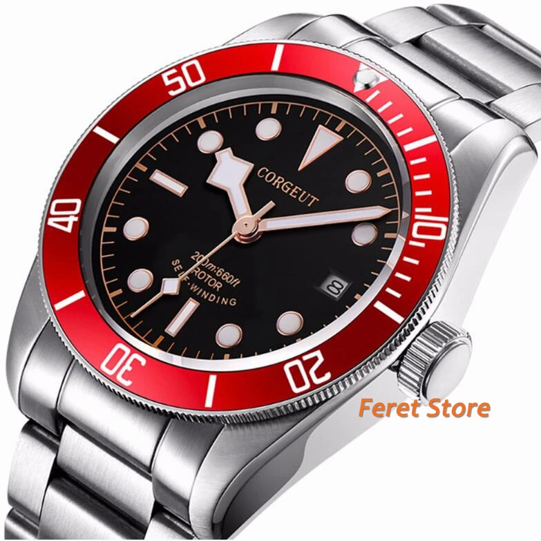 Часы мужские механические водонепроницаемые в стиле милитари 41 мм|Мужские часы| |