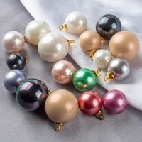 5pcs high grade metal pearl buttons shirt sweater ladies clothing hand sewn decorative buckle accessories wholesale