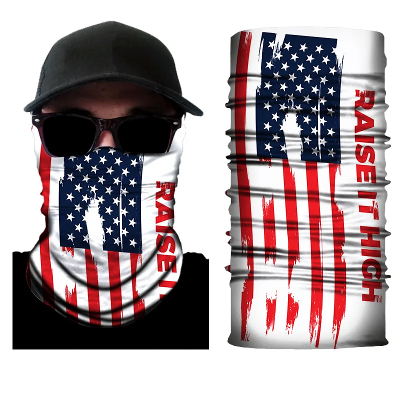 3D маска с флагом модная дышащая защита из микрофибры головные уборы хиджаб