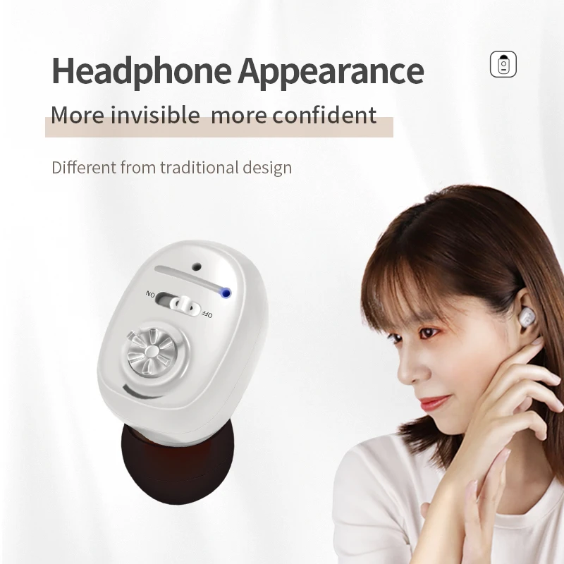 Перезаряжаемый слуховой аппарат Brizgo Невидимый Цифровой усилитель звука для