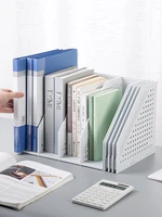 folder storage box vertical bookshelf desktop office supplies book file basket desktop data rack student stationery organiser