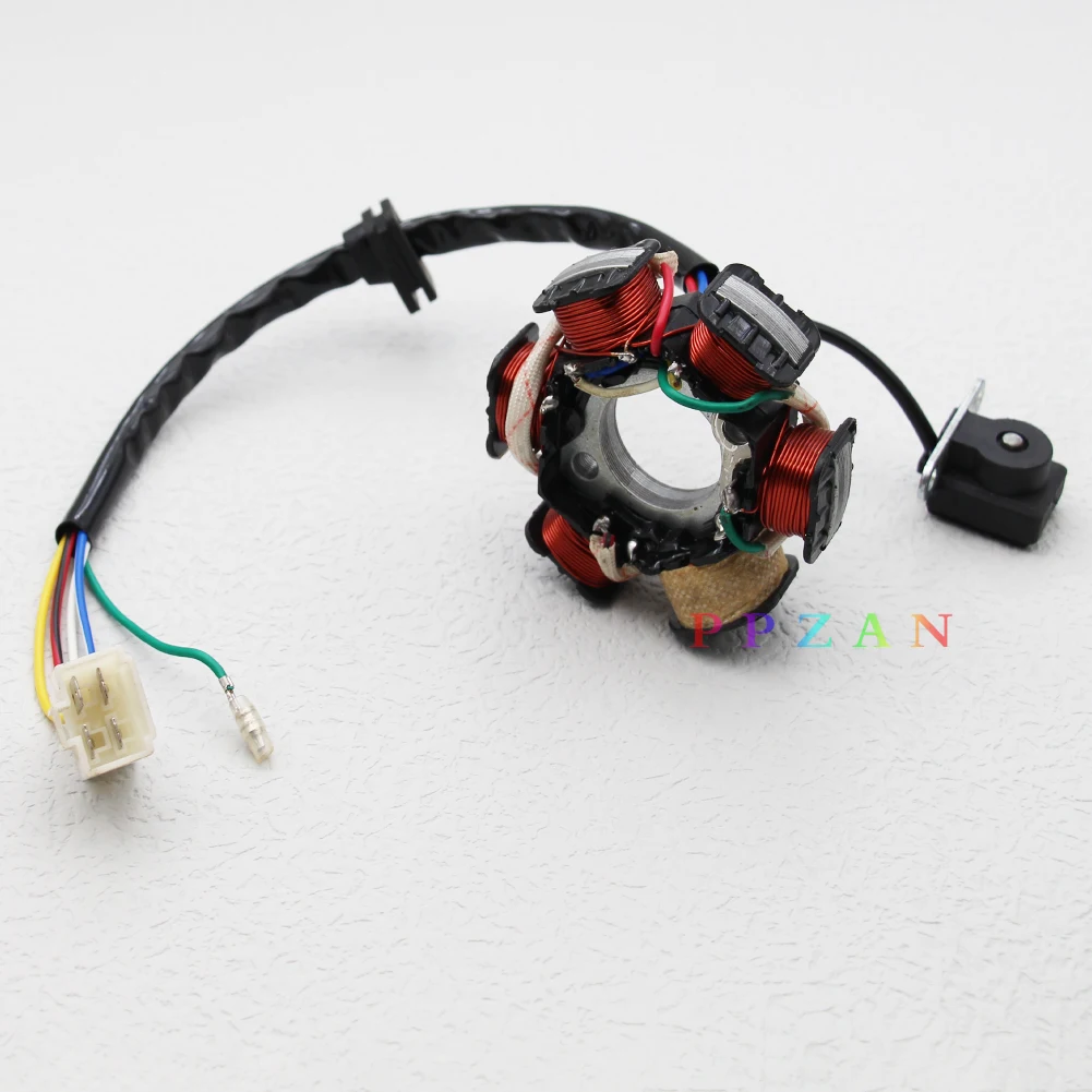 6 катушек Магнитный Статор для китайского мотоцикла 50 куб. См 70 90 110 125 ATV Go Kart