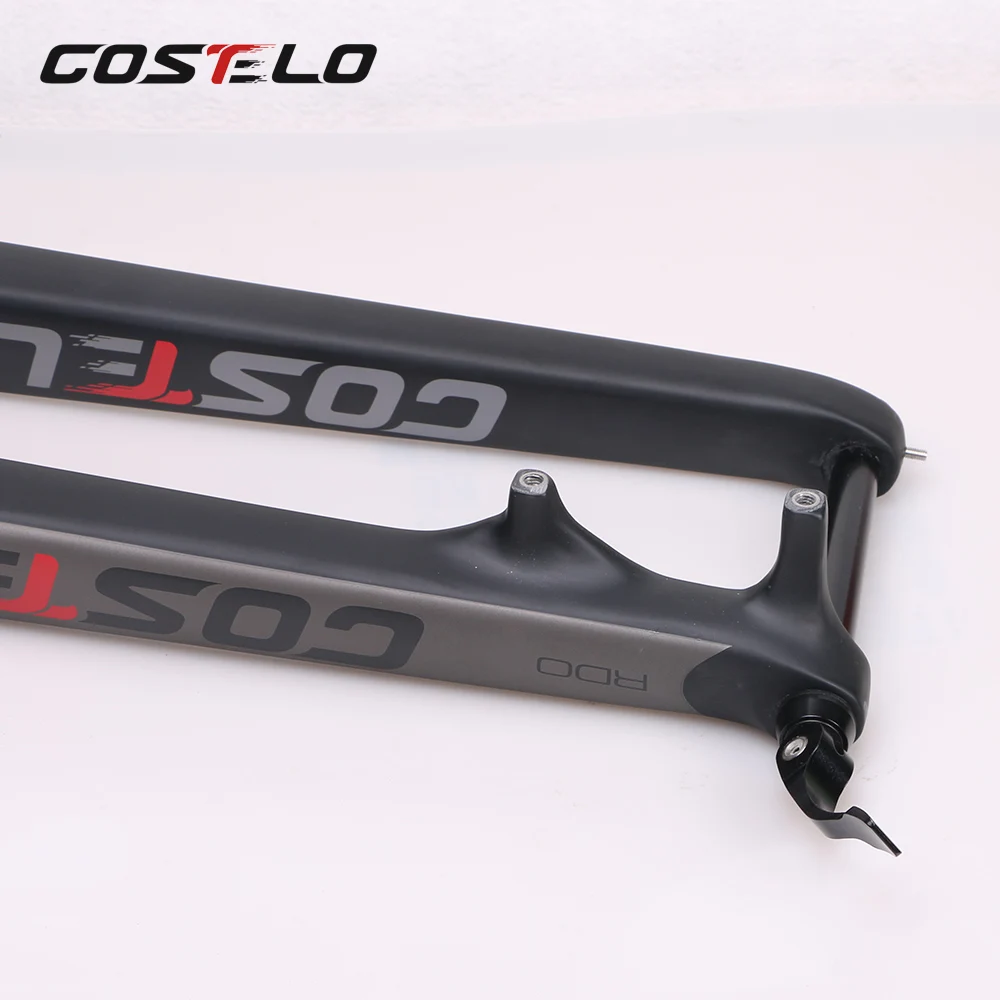 Costelo полностью углеродная mtb вилка 29er для горных велосипедов жесткая вилка для велосипедных частей через ось 15 мм велосипедная передняя вилка rock shox