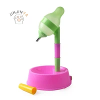 automatic pet water dispenser stand feeder bowl adjusting height water bottle cat dog water drinker water fountain feeding