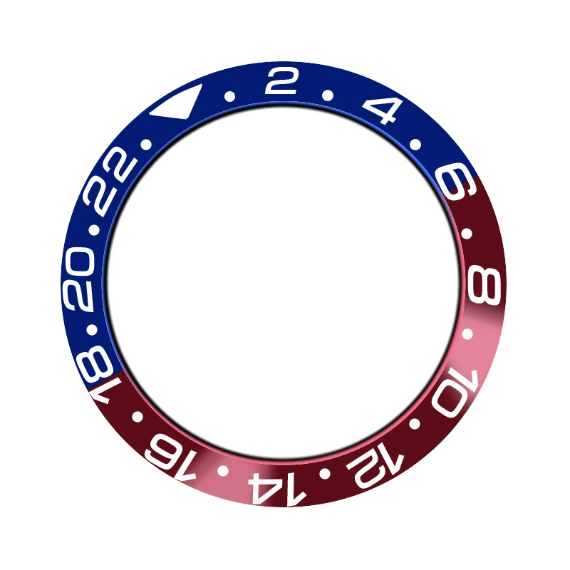 

Watch aluminum sheet red and blue bezel for displacement of high-quality wheels of 40 mm automatic watch Q5