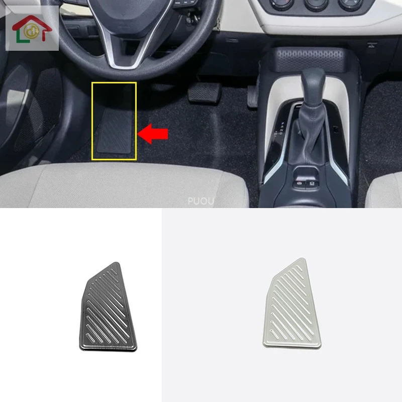 

Нержавеющая сталь для Toyota corolla E210 2019 2020 аксессуары внутренний автомобильный Отдых педаль украшение крышка отделка стайлинга автомобилей 1 ш...