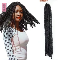 yunrong corchet hair passion marely twist 18inches kinky bulk 80g synthetic locs hair extension
