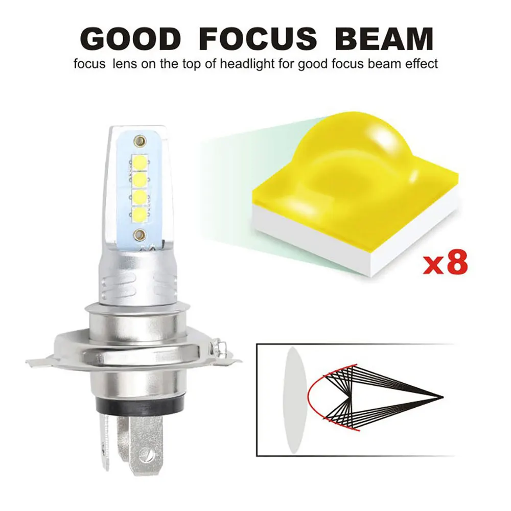 Светодиодный мини противотуманный светильник автомобильный головной 9005 9006 H11 H7 H4