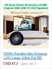 Мини светодиодный проектор full hd 720p проектор 2600 люменов Android USB HDMI VGA AV домашний кинотеатр 1280x720 Короткофокусный проектор