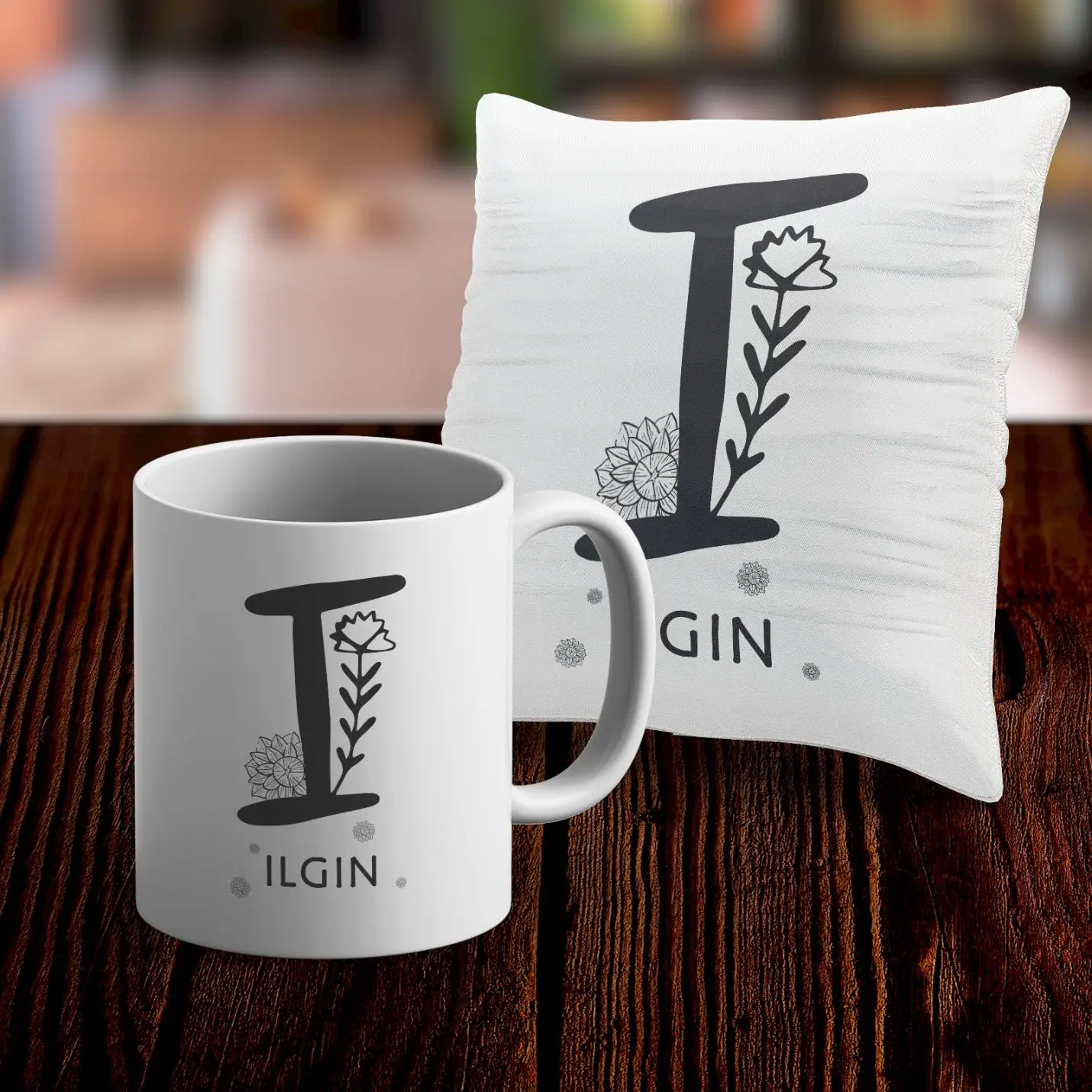 

Персонализированные Кружки и Подушка Чехол комплект-я