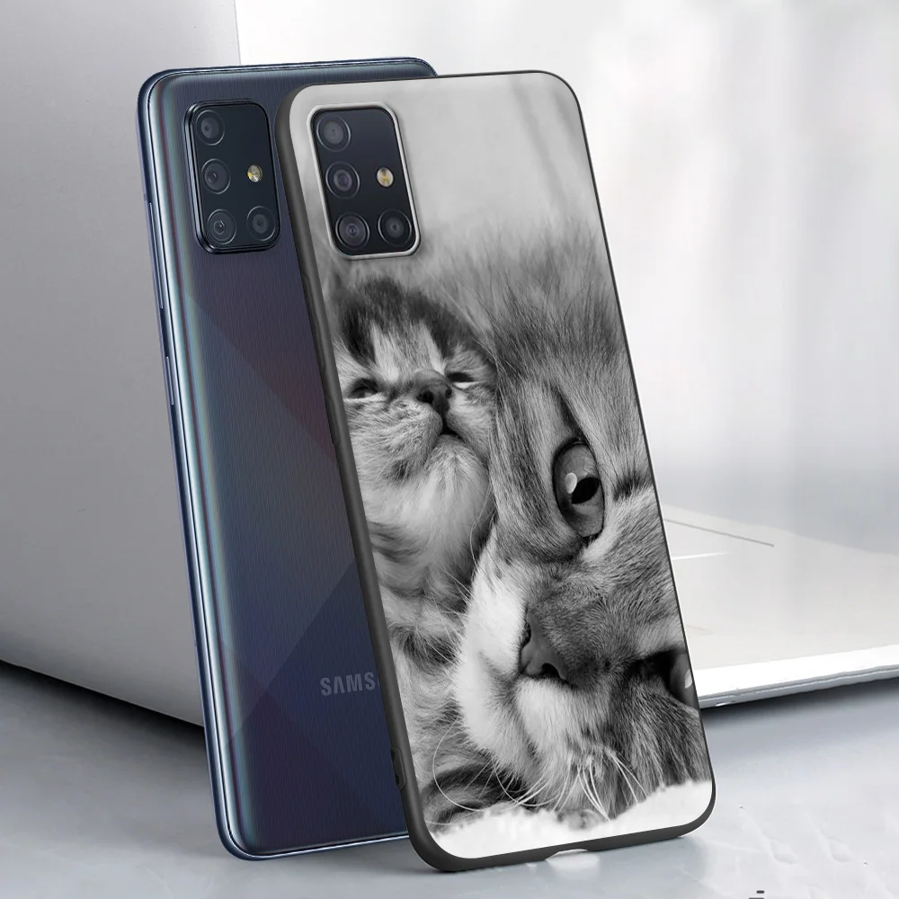 

Soft Cover for Samsung Galaxy A32 A52 A72 4G A12 A21S A51 A71 Phone Case A01 A31 A41 A02S 5G Luxury Shell British Shorthair Cat