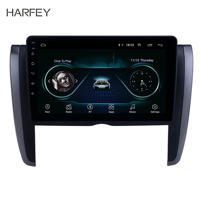 Автомобильная магнитола Harfey 9 дюймов с сенсорным экраном HD 2007 и поддержкой USB