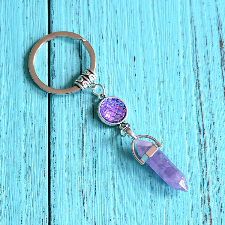 Новинка модный брелок с подвеской из натурального камня брелки натуральным