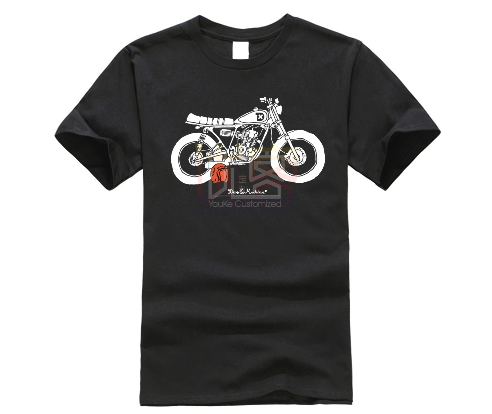 DEUS EX MACHINA Мужская футболка с хвостовиком Повседневная коротким рукавом