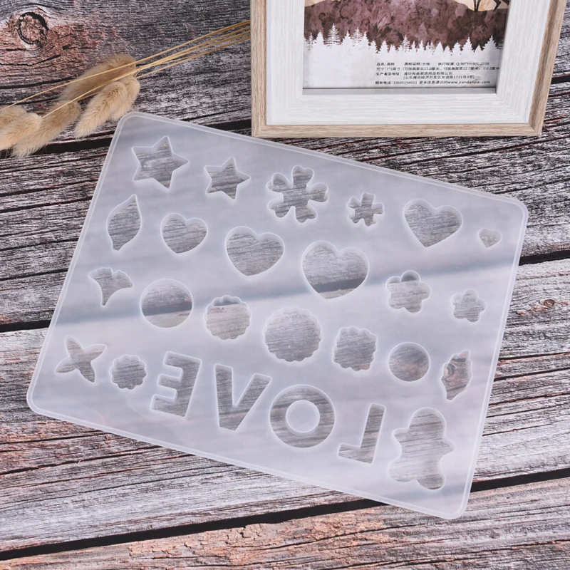 

Letter Love UV Liquid Silicone Epoxy Mold Resin Handcraft Jewelry Tool Mold Pendant DIY Charms Making Jewelry Accessories