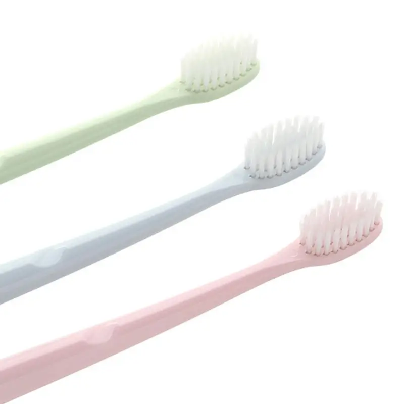 3 шт./компл. эластичная зубная щетка для ухода за зубами мягкая тонкая щетина