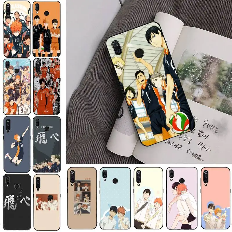 

HAIKYUU!! Karasuno Nekoma Crest Phone Case For Redmi note 8Pro 8T 9 Redmi note 6pro 7 7A 6 6A 8 5plus note 9 pro case