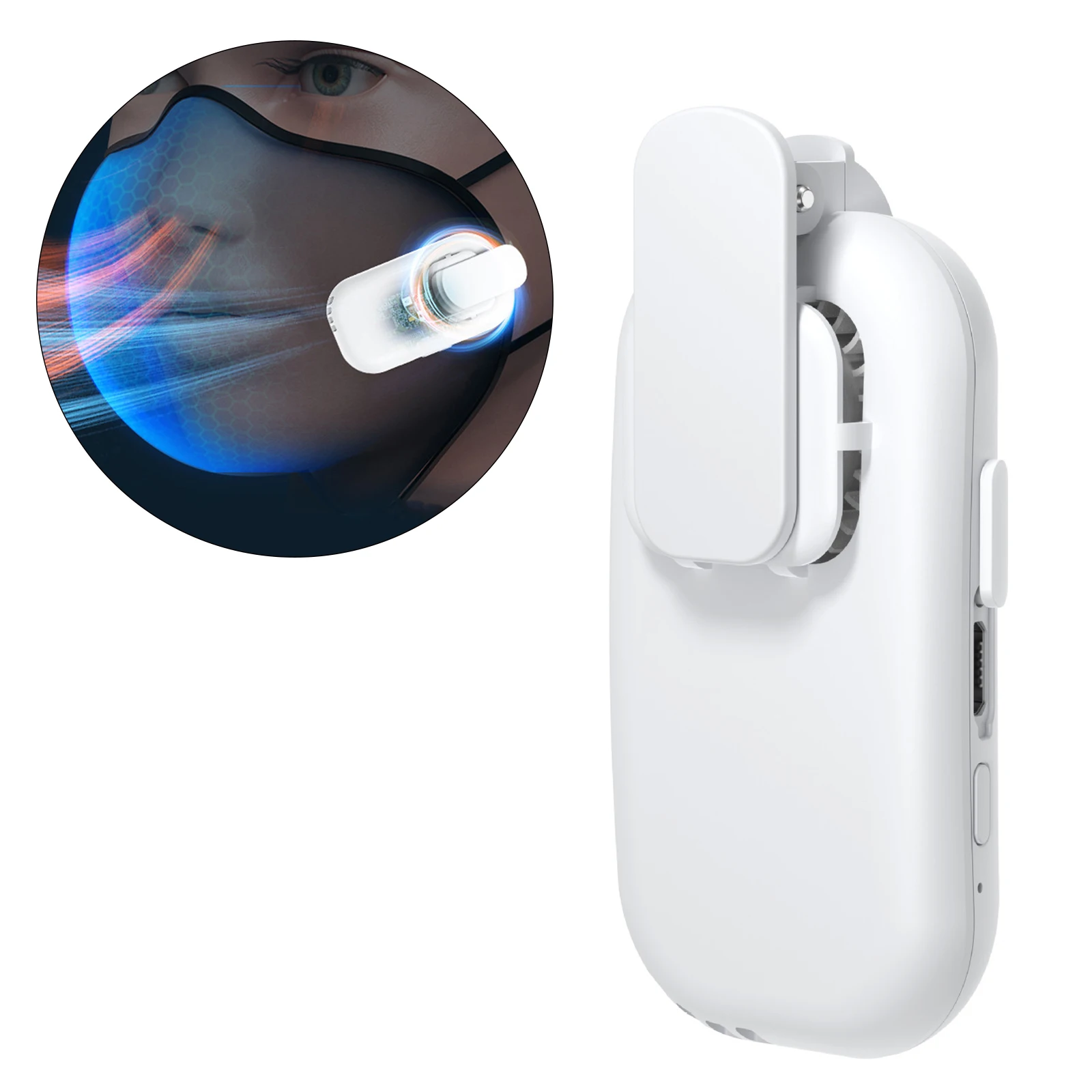 Уличная маска веер миниатюрный электрический переносной USB Перезаряжаемый