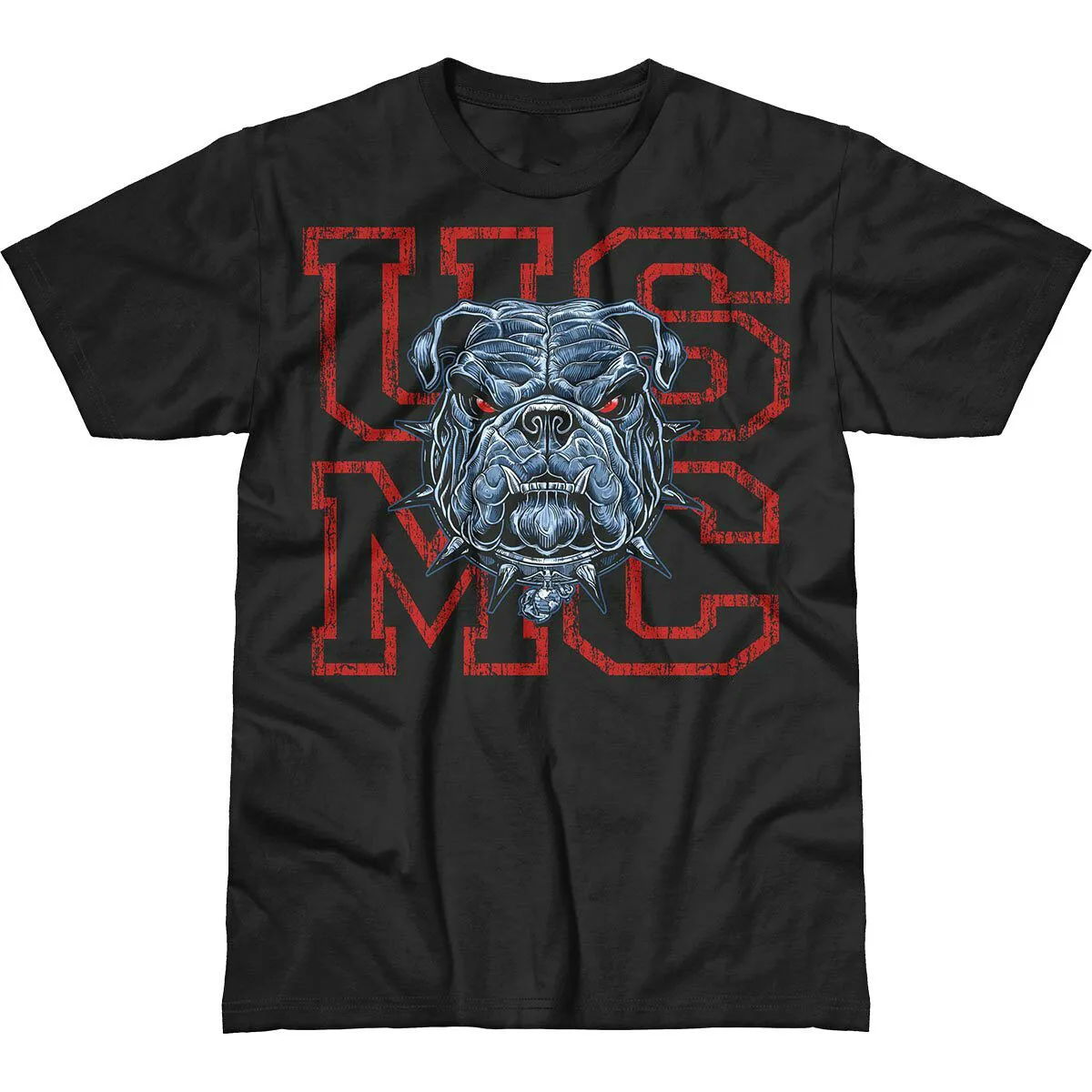 

Cool Design Military Tees Usmc Blue Bulldog T-Shirt. Summer Cotton Short Sleeve O-Neck Mens T Shirt New S-3XL