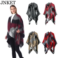 jnket winter fashion womens artificial cashmere shawl cloak warm ladies pashmina