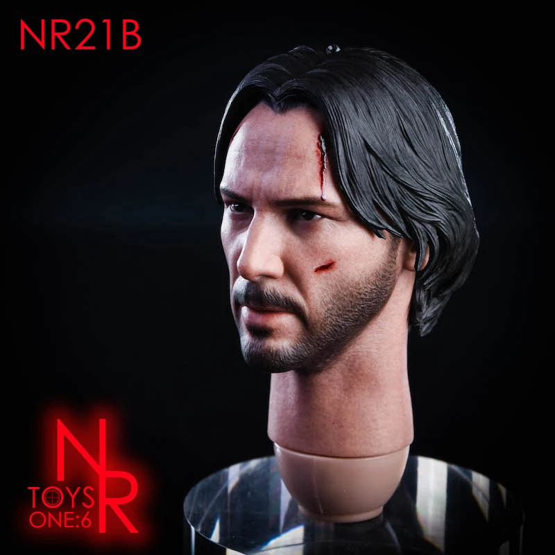 В наличии NRtoys NR21 1/6 голова резьба убивает Бог 2 0 Keanu отправить специальный золотые