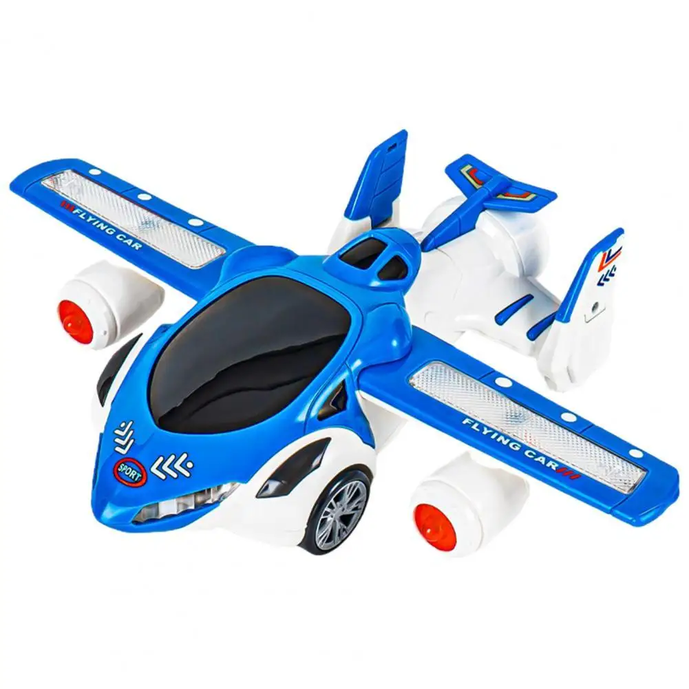 

Деформированный самолет игрушка автоматически меняет направление износостойкая пластиковая вращающаяся деформация детский летающий авт...