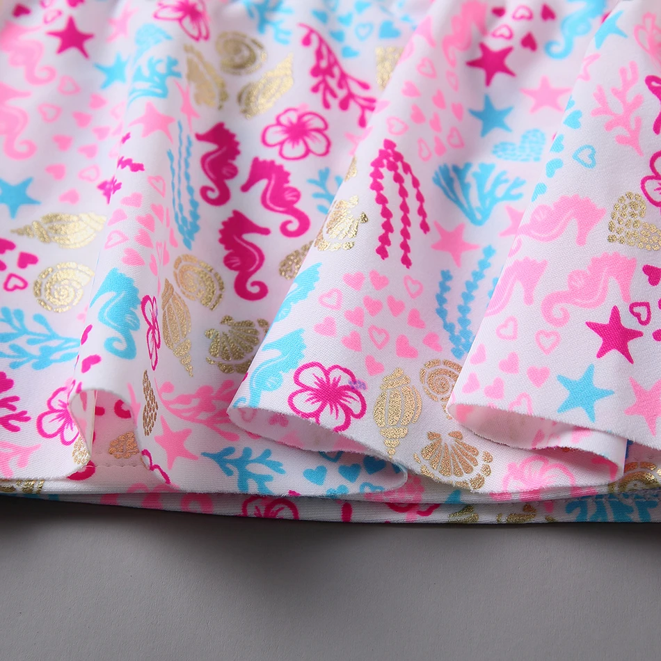 Купальник-бикини с оборками для девочек-подростков Модный комплект из 2