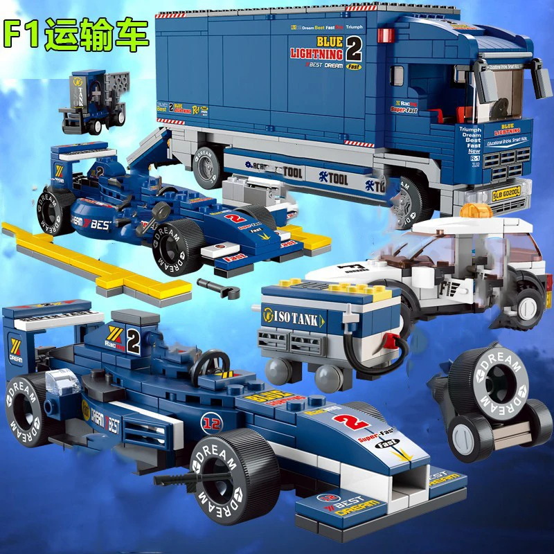 

city speed champions super race car model building blocks Great Vehicle bricks kits Compatible sports F1 garage sets technique