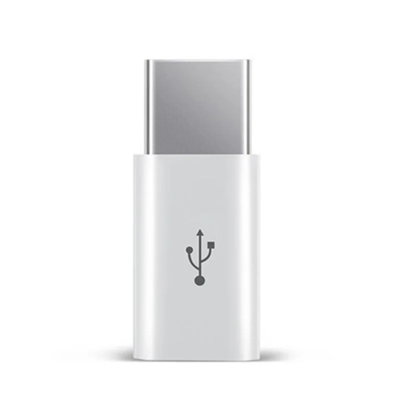Белый Mi cro USB Женский к type C Мужской адаптер для Letv Xiaomi mi 5X Oneplus samsung S8 Plus SP99 - Цвет: Белый