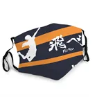 Haikyuu волейбольная маска для подростков, школьников, волейбольных клубов, пользовательская маска с фильтром, моющаяся детская маска