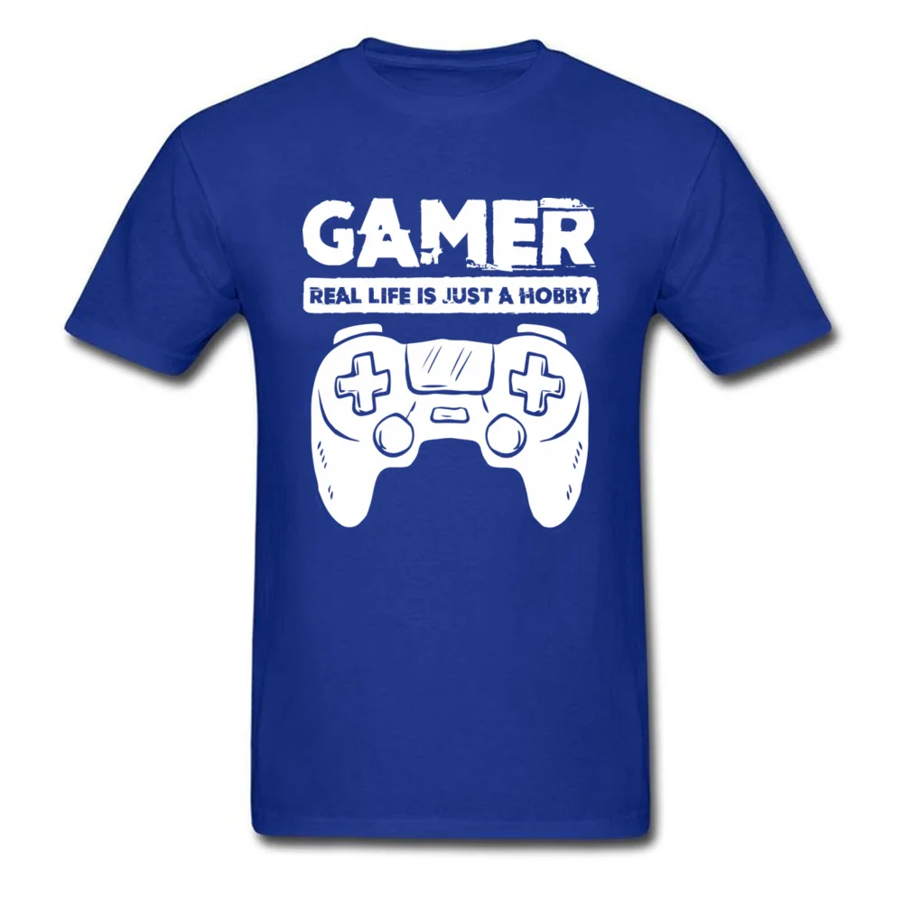 Мужская футболка геймер слоган реальную жизнь это всего лишь хобби Дизайн топы