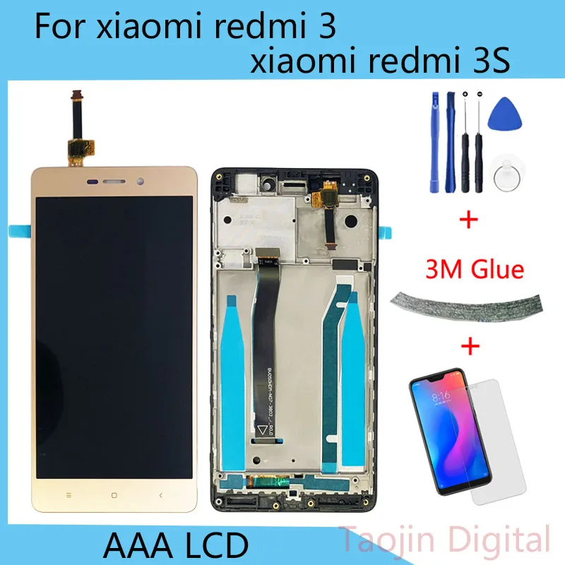 5 0 дюймовый ЖК дисплей качества AAA для Xiaomi Redmi 3 экран Замена 3S дигитайзер в