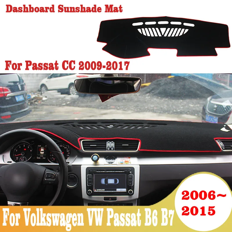 

For Volkswagen VW Passat B6 B7 2006-2015 For Passat CC 2009-2017 Car Dashboard Cover light Instrument Mat Carpets Accessories