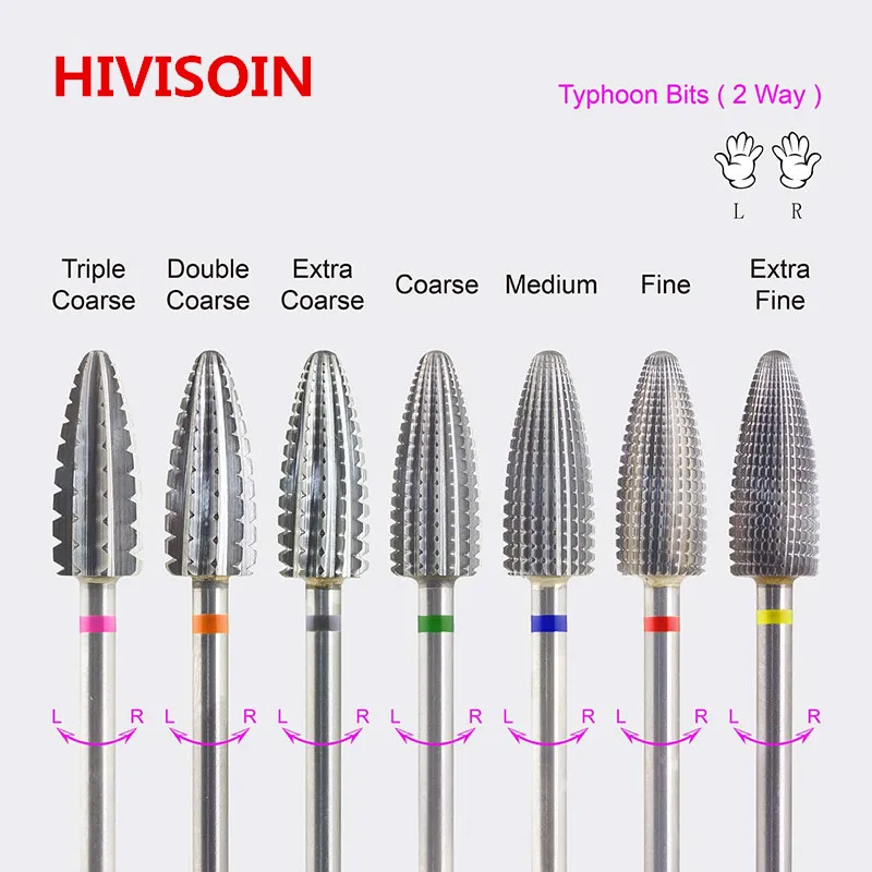 

Фреза для ногтей Typhoon (самый быстрый удаление акрила и геля)-двунаправленная (для любого ручного использования)-твердосплавная фреза для ног...