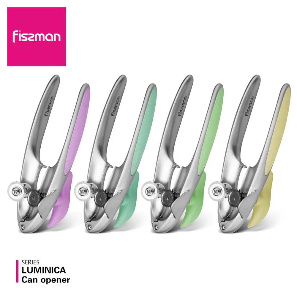 

Fissman Luminica Series Chrome Matt Finished Zinc Alloy Tin Can Opener with Rubber Grip