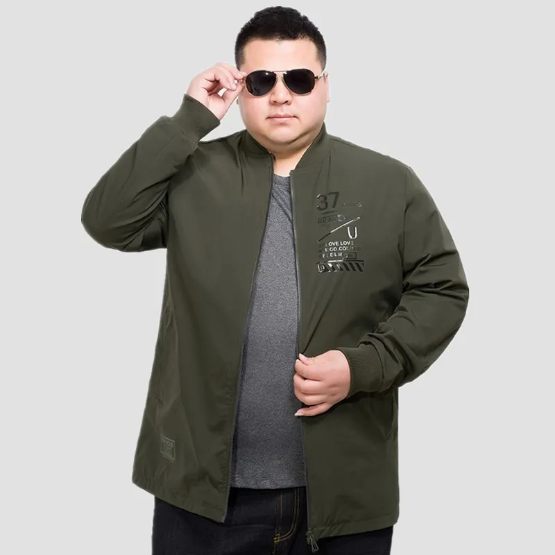 

big size New high quality 8XL Arrival Spring Autumn Men Jackets Solid Fashion brand Coats Male Casual Slim Jacket Men Outerdoor