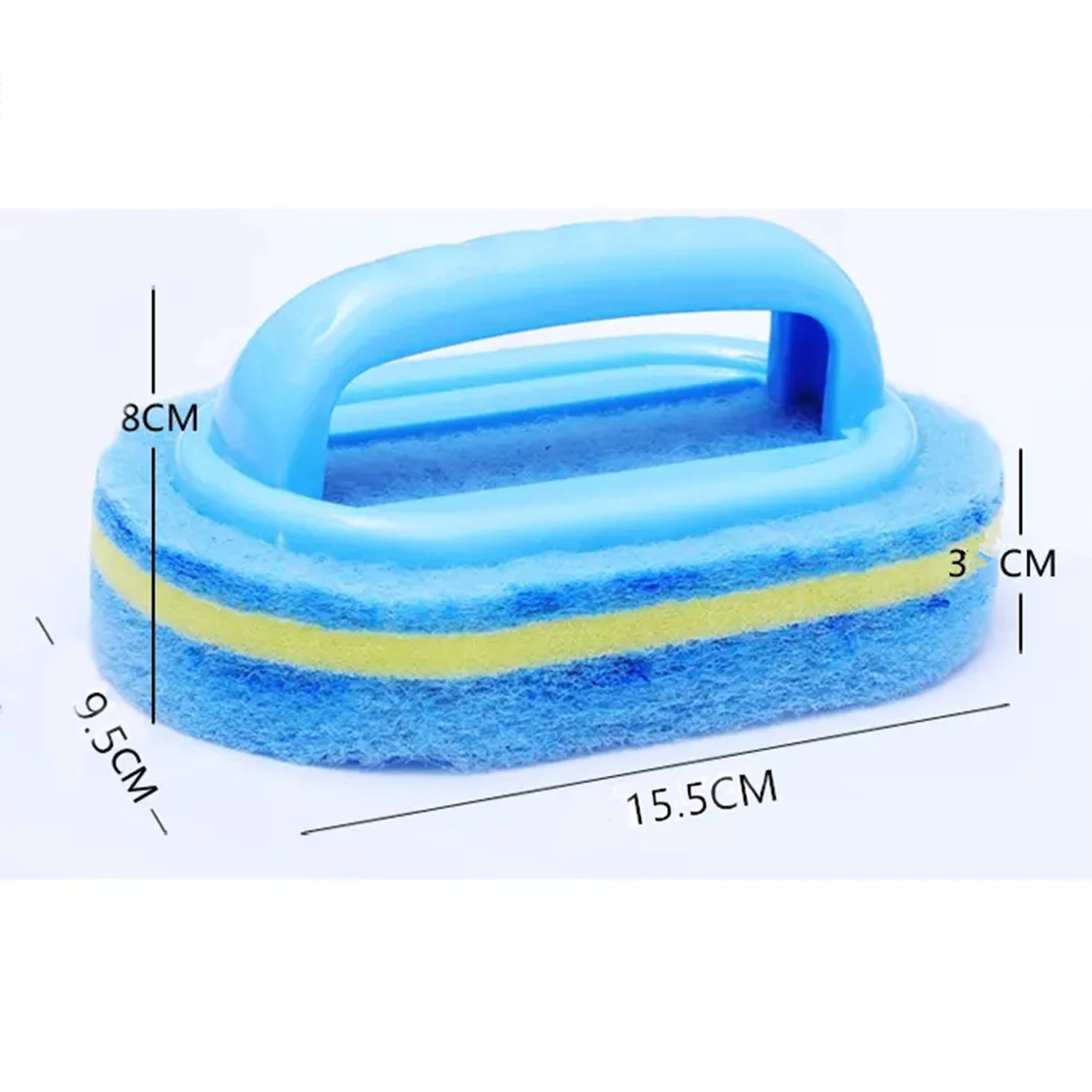 

Kitchen Cleaning Bathroom Toilet Glass Wall Cleaning Bath Brush Plastic Handle Sponge Bottom Bathtub Window Cleaner PAK5