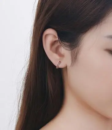 Женские серьги кольца Everoyal модные из стерлингового серебра 925 пробы с Красной