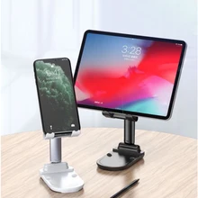 Desk Cell Phone Stand Fully Foldable Angle Height Adjustable Desktop Phone Holder Cradle Dock for iPhone SE 12 iPad mini