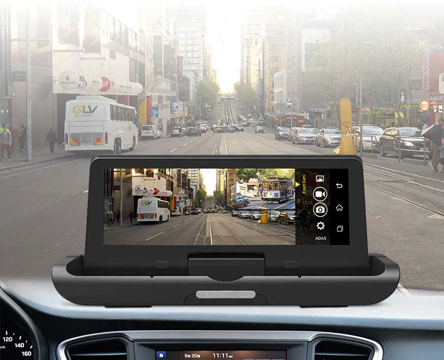 QUIDUX 8 дюймов ips 4G Автомобильный видеорегистратор Камера gps Android FHD 1080P ADAS Dash cam двойной объектив Автомобильный видеорегистратор ночного видения удаленный монитор