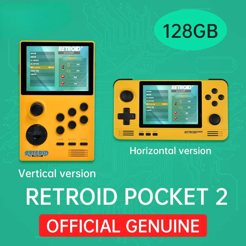 

POWKIDDY Retroid Pocket 2 Retro Game Pocket Console 3.5-inch IPS Screen Android and Pandora Dual System Switching 3D Games