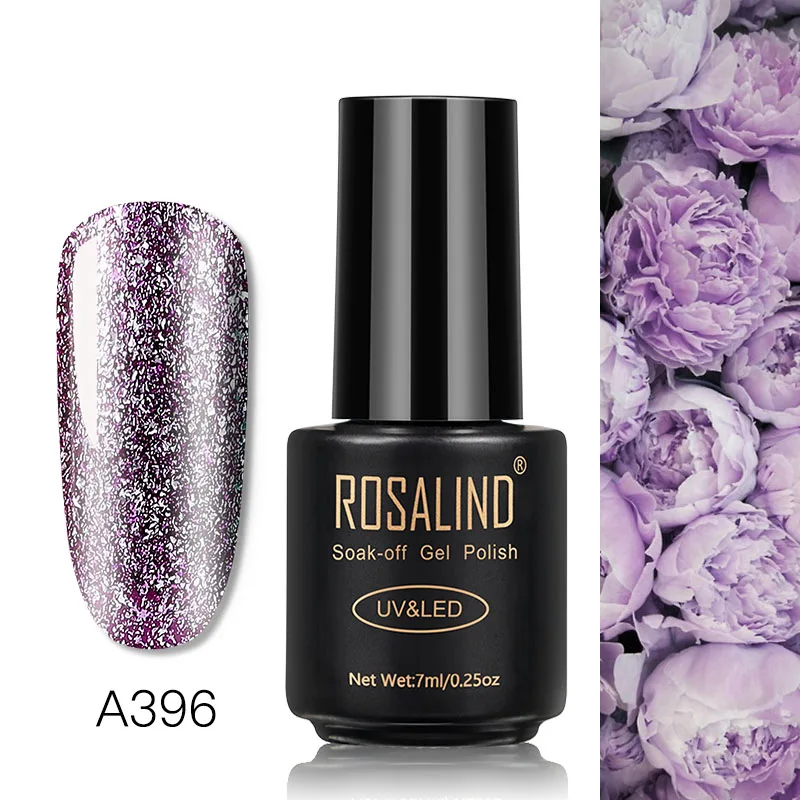 RAA396 ROSALIND Гель-лак для ногтей Блеск платиновая блестящая Живопись ногтей искусство УФ верхнее покрытие для маникюра гель гибридные покрытые лаком Ногти Гель-лак - Цвет: RAA396