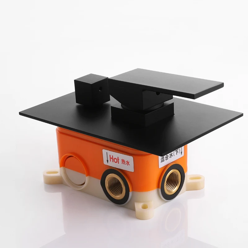 Латунные смесители для душа черный 3 функции душевой контроллер клапан