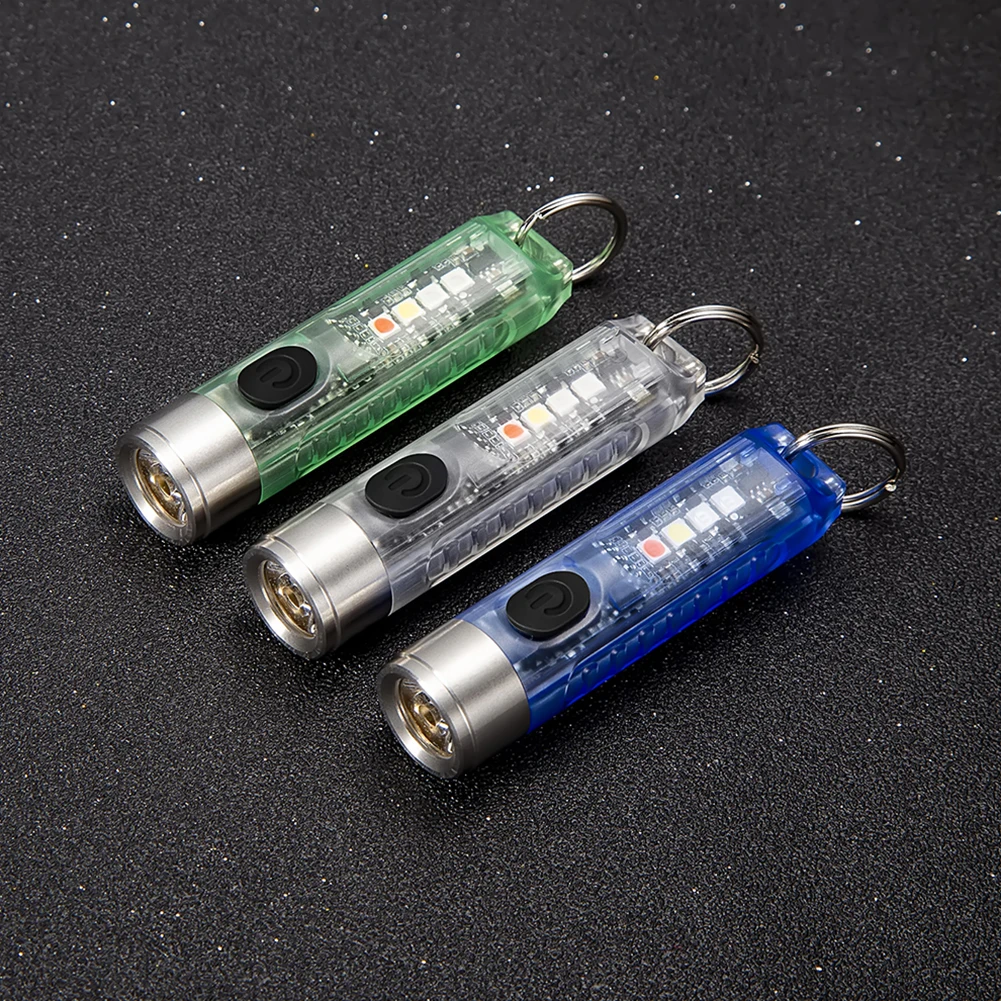 

Mini Keychain Emergency Night Light Practical Outdoor Cycling Camping Flashlight Portable LED Torch Working Light