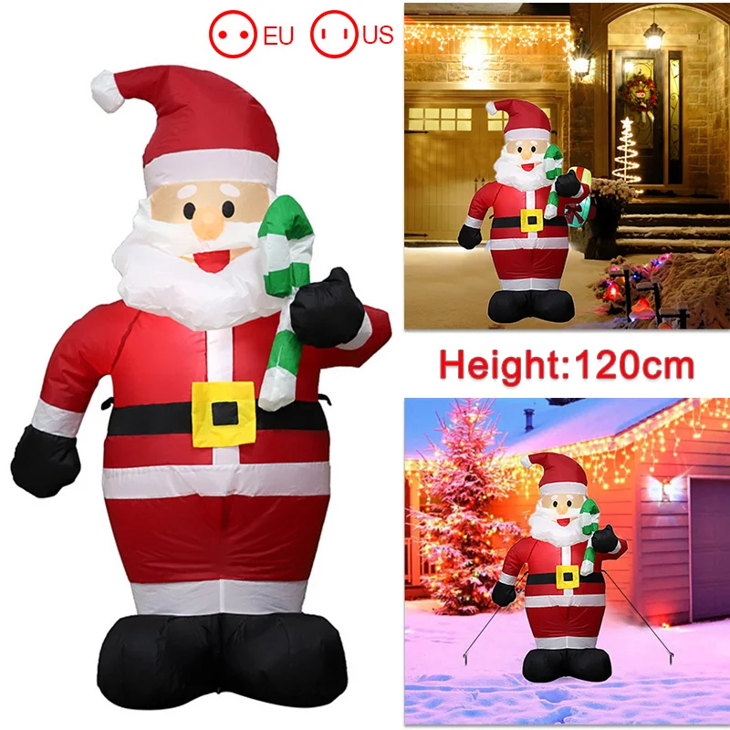 

Christmas Santa inflatable Built-in LED light for Christmas holiday indoor and outdoor courtyard garden room party decoration