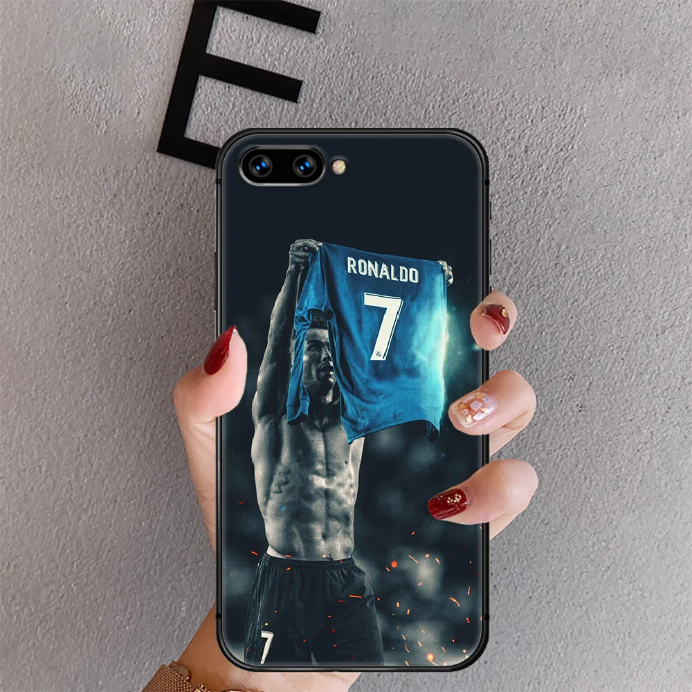 

Cristiano Ronaldo CR7 Phone Case Cover For Huawei Honor Nova 5T 7I 8A 8X 8 9X 9 10 10I 20 30 Pro Lite Black Tpu Back
